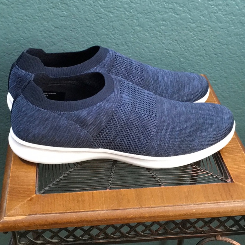Copper Fit Pro Spirit Stretch Navy Ankle Slip-On